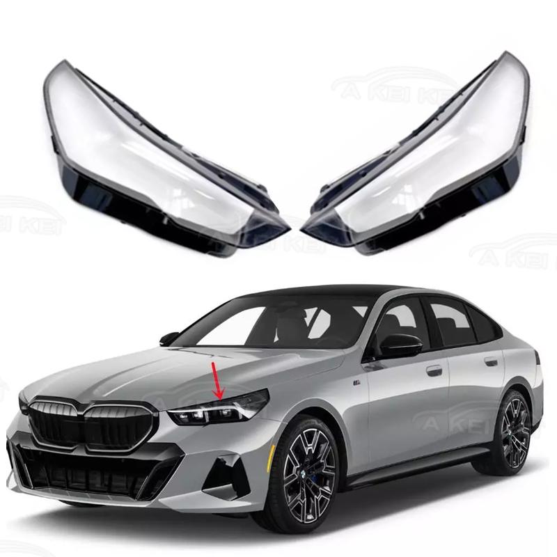 For BMW 5 Series G60 2024 Headlamp Front Transparent Lampshade Car Headlight Lens Shell Cover