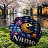 Custom Name Personalized PAC MAN Print Umbrella, Auto Open Close, 8‑Rib Sturdy Frame, Commute Camping Hiking Use, Birthday Gift