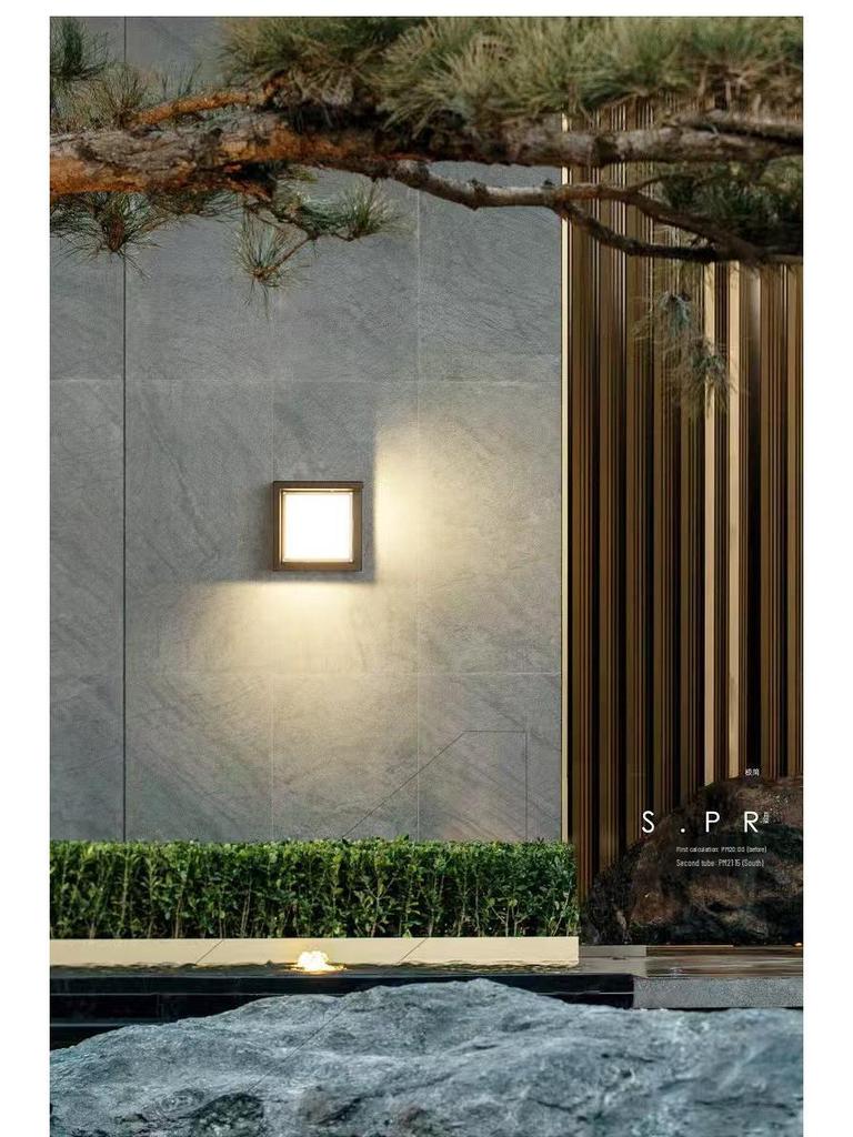 Wasserdichte LED-Wandleuchte für Villa, Garten, Hotel, Balkon, Flur und Zaun - Innen-/Außenbereich