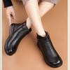 Leather Soft-soled New Cotton Shoes Warm Women's Short Boots Middle-aged and Elderly Non-slip Women's Boots