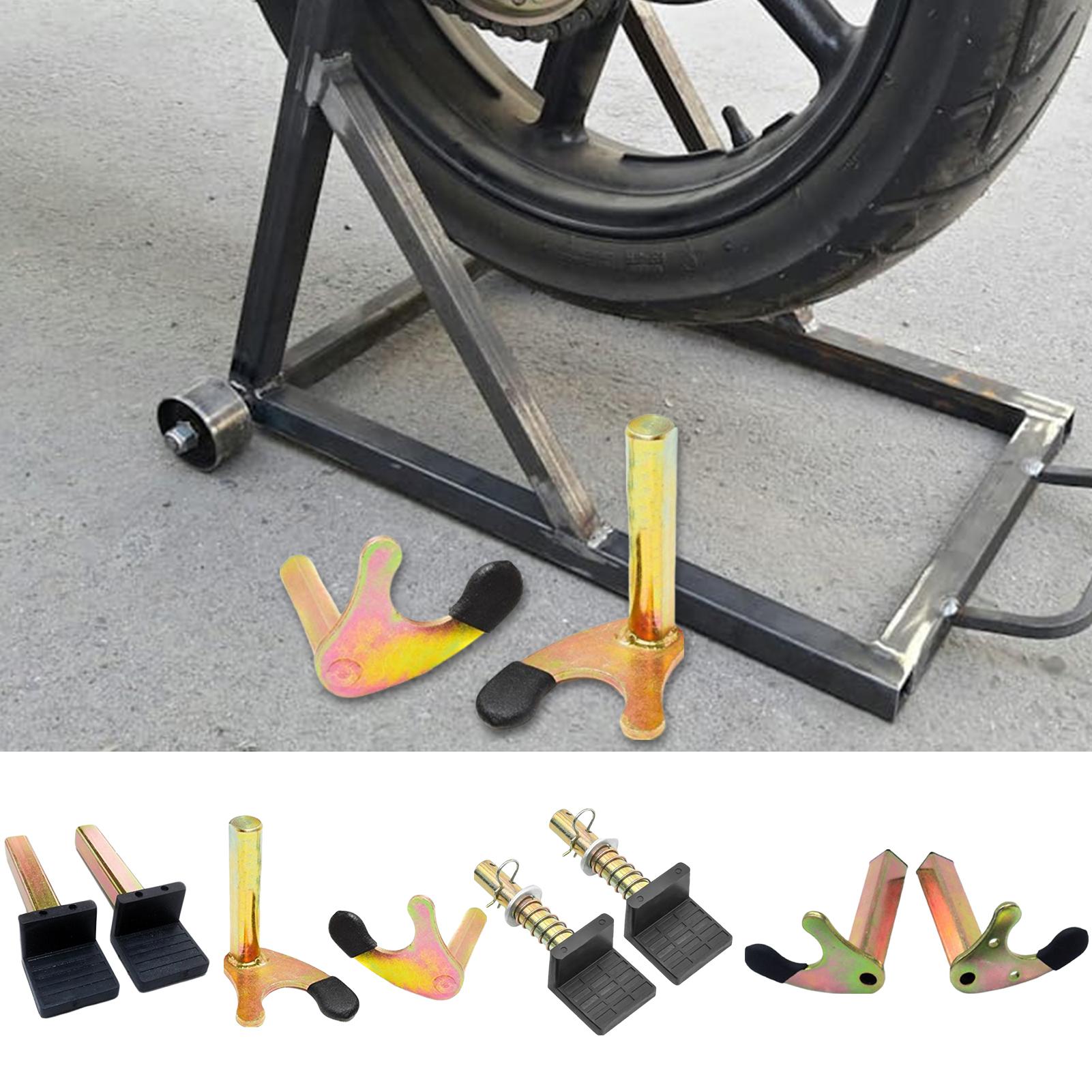 Ganci Supporto Parcheggio Moto Stile U / L Attacchi Cavalletto Paddock Moto Telaio di Supporto Bobine Forcellone Slider Cavalletto di Sollevamento