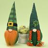 Creative New Irish Saint Patrick's Day Doll Figurine Green Leaf Decor For Festivities