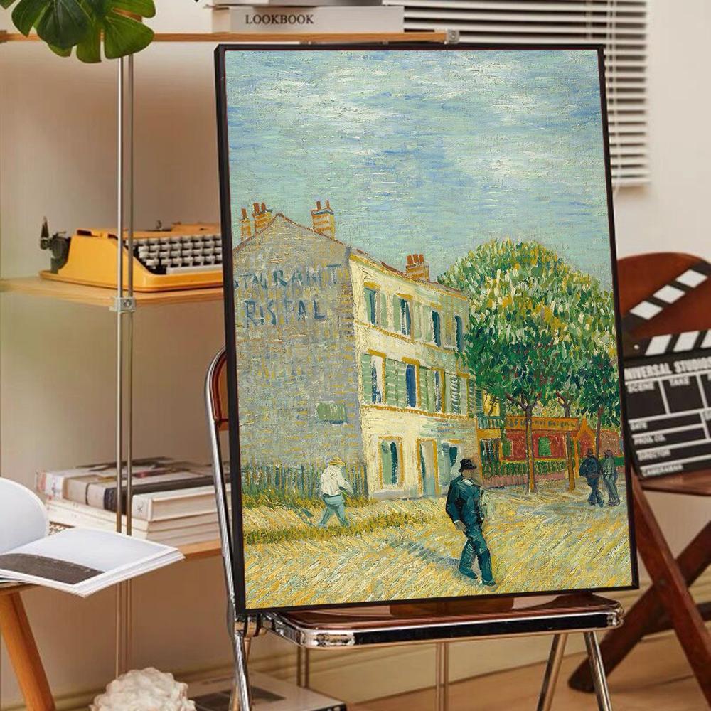 Art Painting Van Gogh Poster Self-adhesive Art Poster Whitepaper Prints Posters Artwork Aesthetic Art Wall Painting