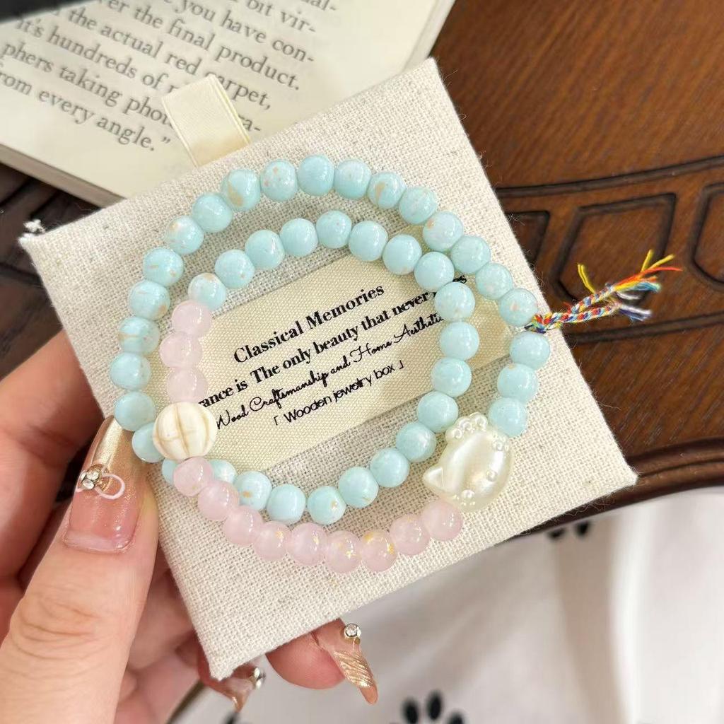 Retro Chinese Bamboo Beaded Bracelet - High-End Bestie Gift