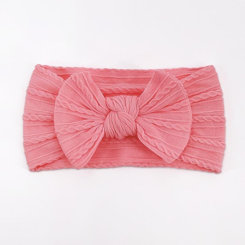 6-color Combination Soft Jacquard Nylon Children's Headgear, Baby Bow Headband, Girls' Wide Headscarf