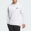 Adidas 3D Deboss Spacer Sleeve Hoodie Solid Color Logo Golf Sports Hoodie Men Hoodies White HY0969