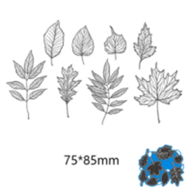 Flower Leaf Cutting Dies Carbon Steel Die Cut Templates for Card Making Scrapbooking Packaging Art Craft Embellishment