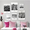 Black And White Abstract Wall Art Canvas Painting Paris London New York Posters Prints Nordic World City Landscape Picture Decor