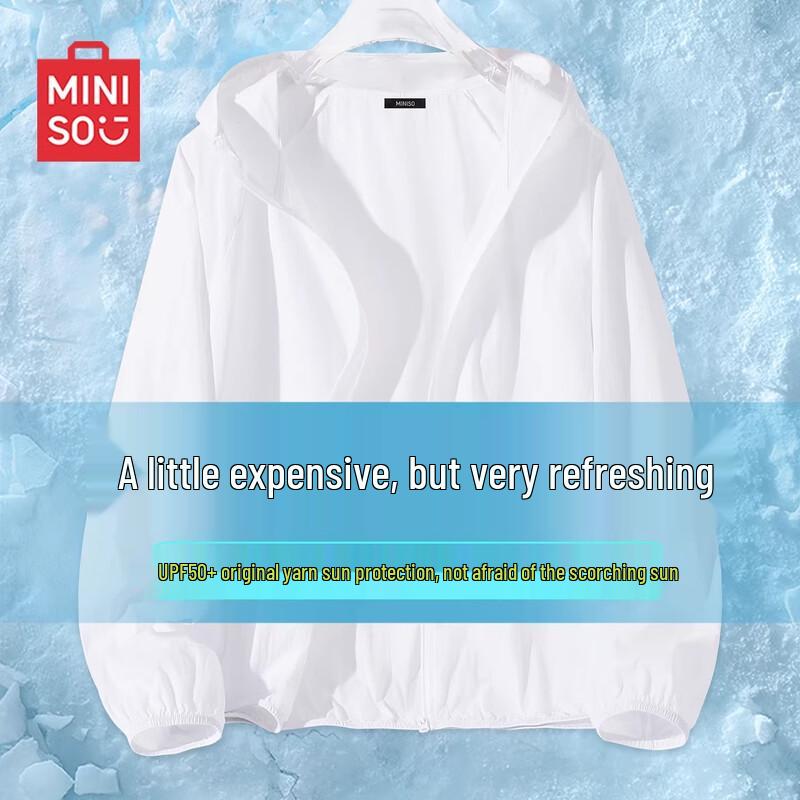 MINISO Women s UPF50+ Lightweight Sun Protection Hooded Jacket S