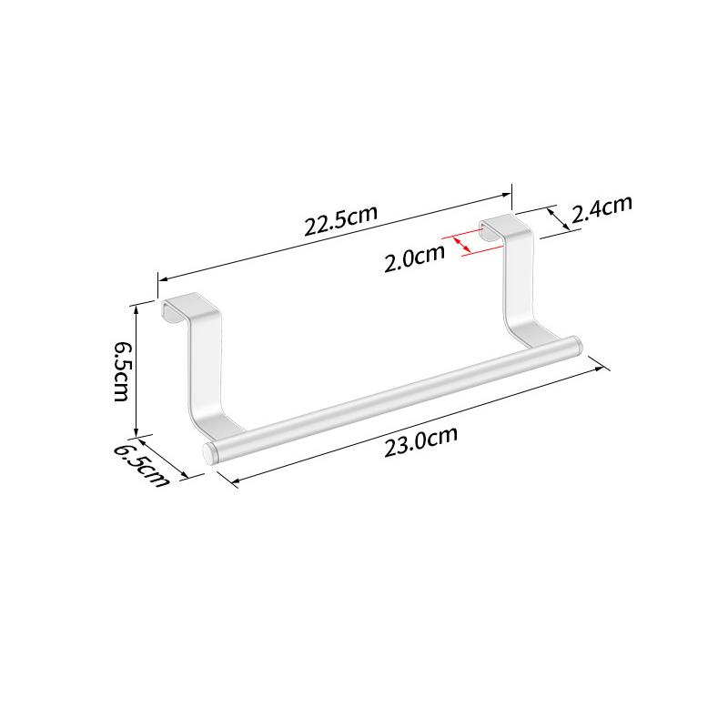 Handtuchstange aus Stahlmetalldraht über dem Schrank, Handtuchhalter, Aufbewahrungsorganisator, Badezimmertür-Handtuchhalter zum Aufhängen, stanzfreier Lappenaufhänger