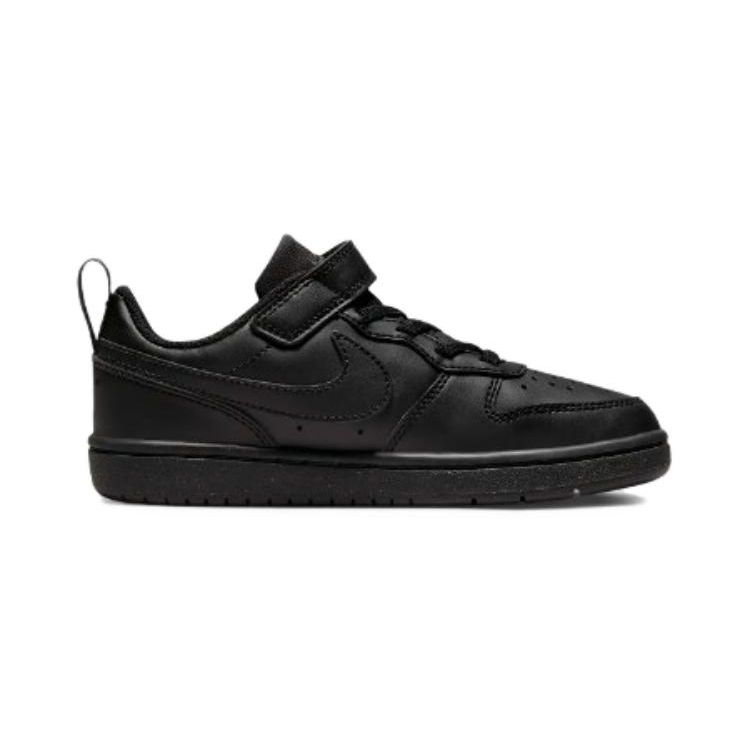 Nike Court Borough Low Recraft PS Triple Black Kids Sneakers DV5457-002