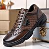 Men's Retro Leather Casual Low-Top Shoes - Autumn 2025 Fashion