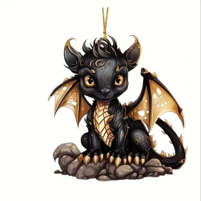 

Дракон Акриловое Восхитительное Подвесное Украшение для Зеркала Заднего Вида Автомобиля для Веселого Стиля