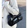 Retro Vintage Pu Tote Bowling Bag With Multiple Pockets For Daily Street Fashion