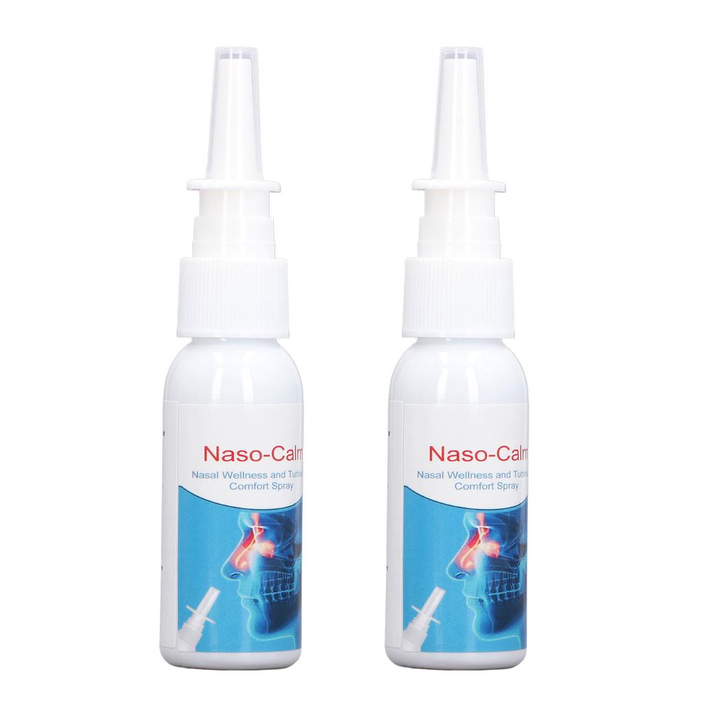 2pcs Nasal Congestion Relief Spray 30ml Portable Thinning Mucus Herbal Extract Nose Sinus Relief