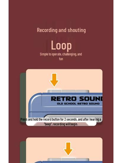 2025 Retro Keychain Cassette Recorder Charm - Mini Player for Kids & Teens