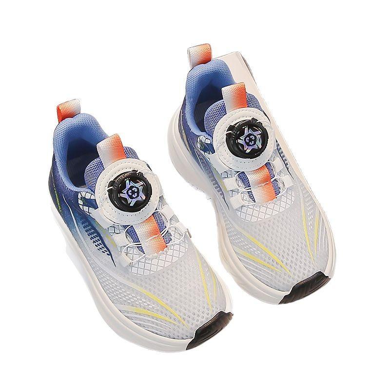 Children's Lightweight Sports Shoes Breathable Hollow Casual Shoes Boys' Single Mesh Shoes Soft Sole Non-slip Running Shoes