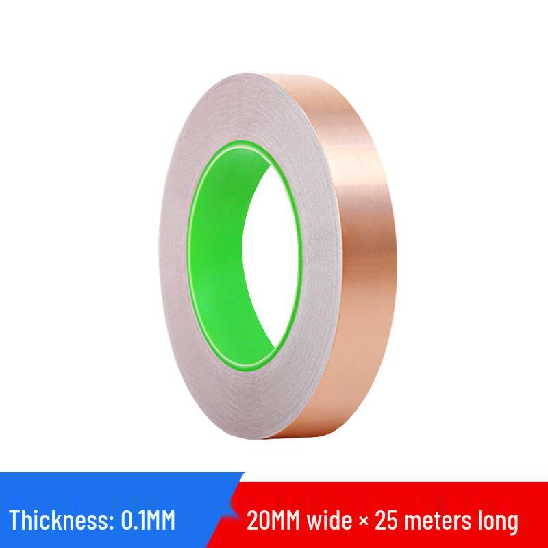 Double-Sided Conductive Copper Tape for Shielding, DIY Circuit Mods, Heat Dissipation, and Temperature Resistance