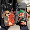 One Piece Luffy Zoro Coole Hülle Rückseite Handyhülle Case für iPhone 17 Pro Max 13 Mini 15 16 Plus 12 XS XR 7 8 SE Air 11 14