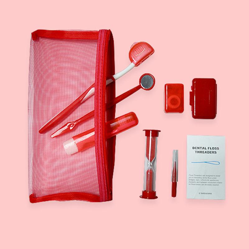 Kit de nettoyage bucco-dentaire et de blanchiment des dents, 8 pièces
