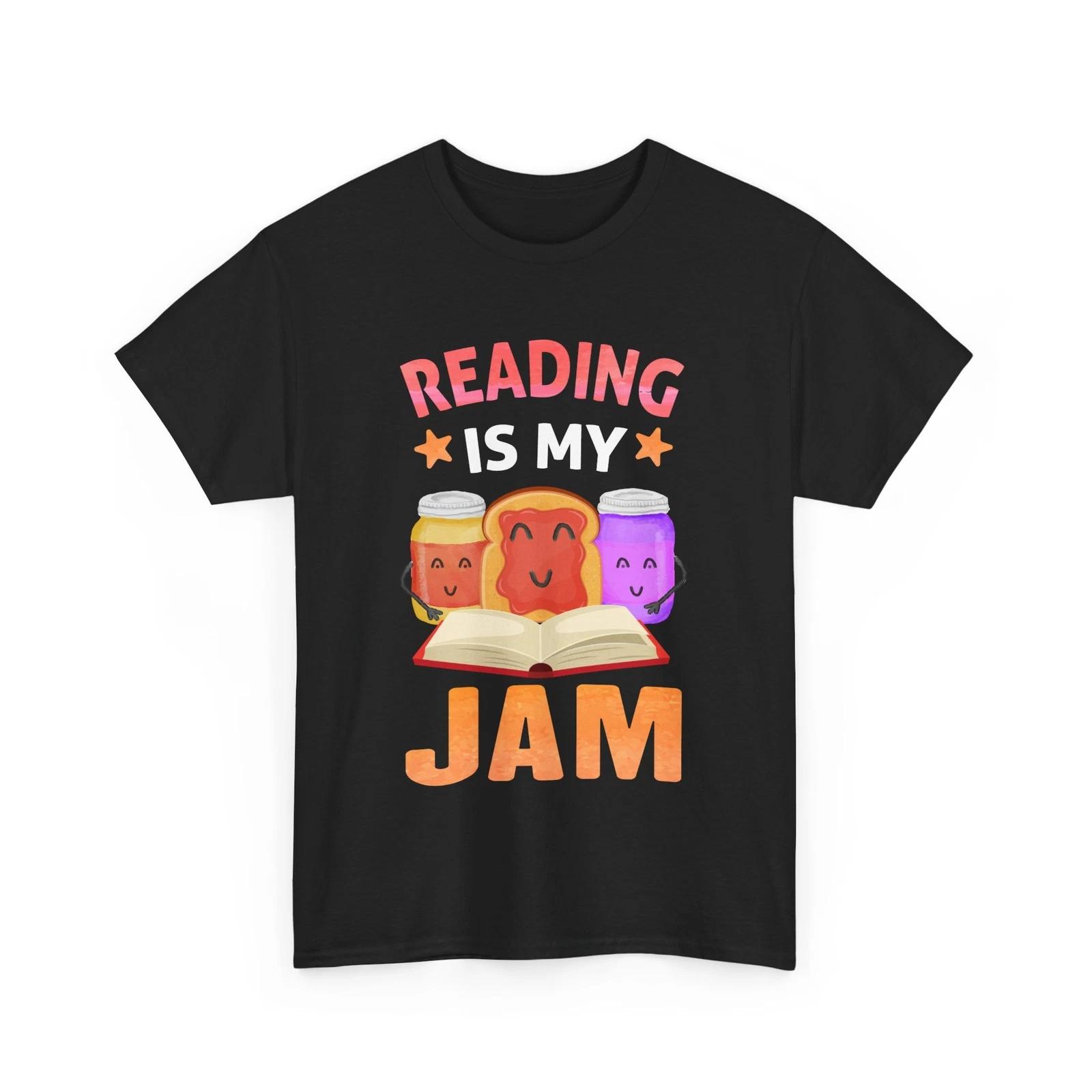 Bookish Shirt, Reading Is My Jam Books Reading Lovers Bookworm T-shirt M