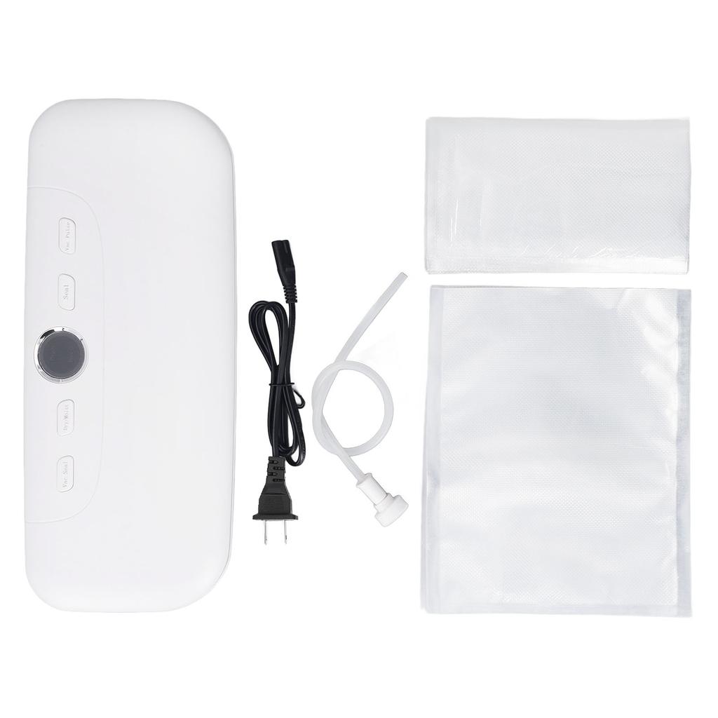 Vacuum Sealer Machine 60kPa Suction Power Compact Automatic Food Sealer with External Vacuum System