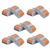 10Pcs Compact Wire Connectors Lever Nut Terminal Block SPL‑4 Quick Connect Splice Type