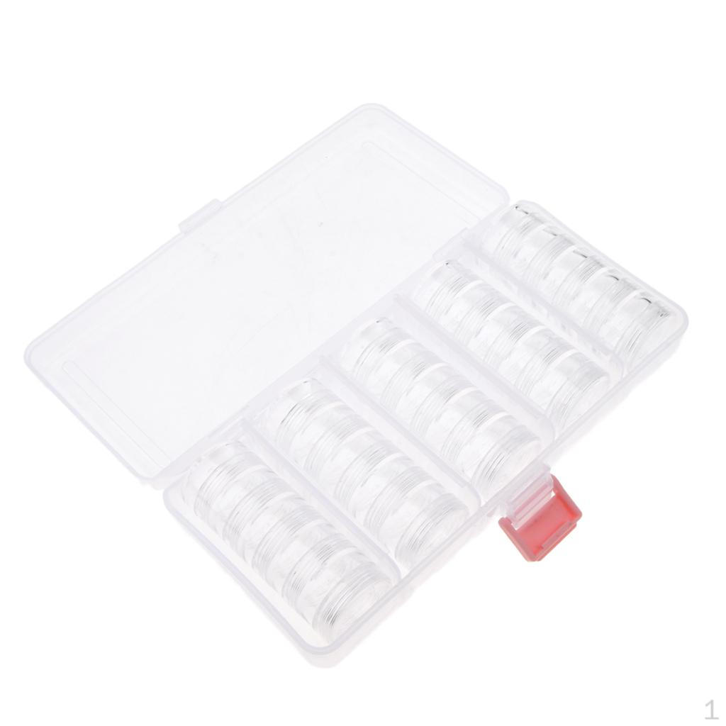25pcs Empty Makeup Jars Lotions Cosmetics Pot With Case Travel
