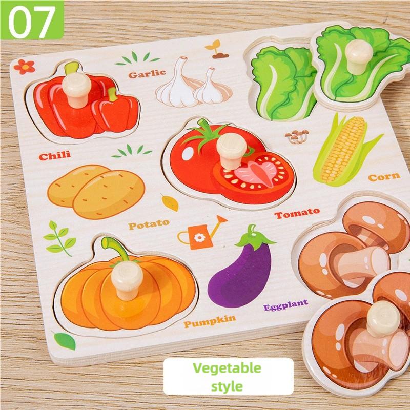 

Монтессори Деревянные Пазлы Игрушки Для Детей Рука Пазл Познание Жизни Рыбные Игры Интерактивная Обучающая Игрушка Для Родителей и Детей