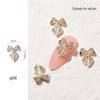 3D Zirconia Bow Nail Art: Luxurious & Shiny Pearl Gel Polish Decoration
