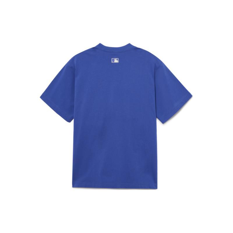 MLB T Shirts Unisex Dark Blue Crew Neck Moderate Straight Fit 3ATSBO233-46PPS