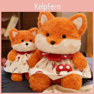 Mushroom Fox Plush Toy With Cartoon Animal Design For Kids Gift Idea