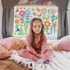 Amosfun Set Spring Window Static Flower and Butterfly Spring Window Glass Window Interior Window Wall Stickers 9-Piece Stickers Decals, Decoration,