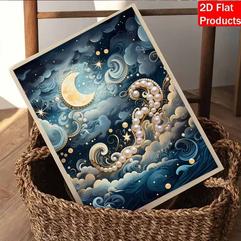 DIY Sea of Clouds Pearl Diamond Art Kits Without Frame 30x40cm Gem Art Diamond Painting Kits for Adults/Beginners Gift Idea Home Wall Decor
