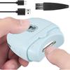 Electric Automatic Nail Clipper Automatic Fingernail Cutter with Nail Scraps Storage 300mAh USB Rechargeable Safety Fingernail Trimmer with LED Light