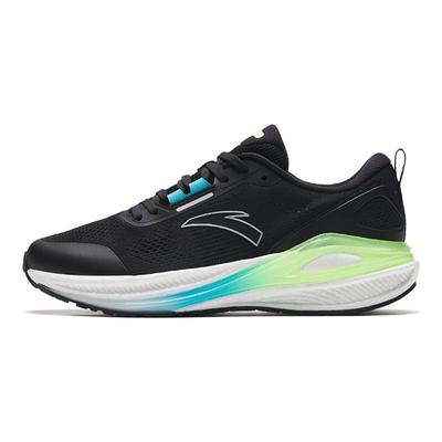 Chaussures de Running Confortables Polyvalentes Antidérapantes Résistantes à l'Usure Basses Baskets Homme Noir Blanc Vert 112335580-5