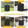Propane Heater Cover Weather-Resistant Waterproof Round Patio Fire Pit Covers For Yards Porches Gardens Lawn Party Indoor