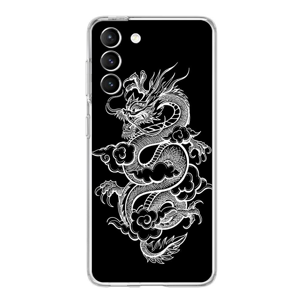 Husa de telefon Dragon Fashion pentru Samsung Galaxy S22 S21 S20 FE Ultra 5G S10 S10E S9 S8 Plus Note 10 20 Husa din silicon moale, transparent