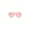 Feye 1pc Women's Retro Minimalist Large Frame Fashion Fashion Glasses, Suitable For Beach And Travel