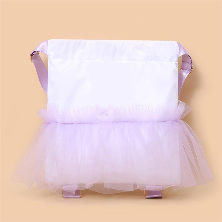 

Children s Ballet Backpack: Tulle Skirt Design with Logo Print, Ideal as a Dance or Gift Bag Below 20L фиолетовый