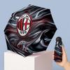 AC Milan Pattern Printed Mini 5 Folds 8 Ribs Compact Umbrella Windproof Waterproof Lightweight Portable Folding