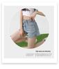 Women's High-Waist Elastic Denim Shorts - Summer Thin, Loose, Three-Quarter Length with Split Hem