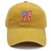 Independence Day Washed Cotton Cap High Quality USA Flag Pattern Embroidery Baseball Cap Men And Women Outdoor Sports Dad Hats