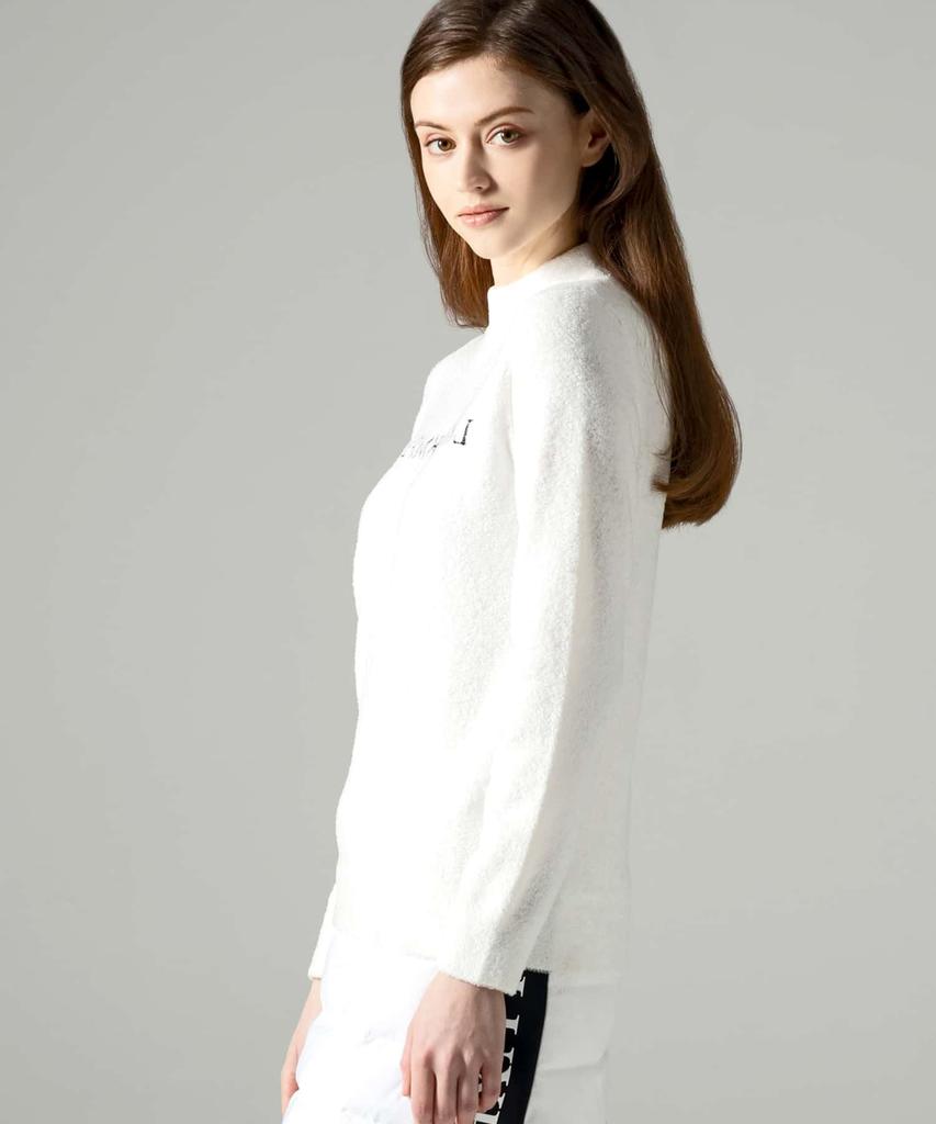 Luxe AKM Plus Golf Mock Neck Fluffy Knit