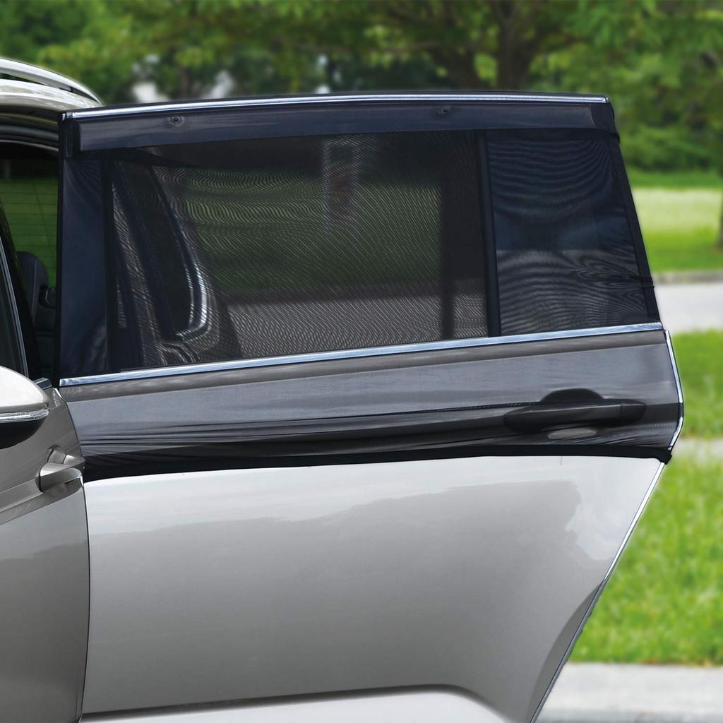 Seiwa IMP039 Car Insect Repellent Screen, Easy Magnet, For Rear Doors, 2 Screens, Mesh,