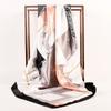 New simulation silk satin flower chain 90 * 90 generous silk scarf female scarf worker