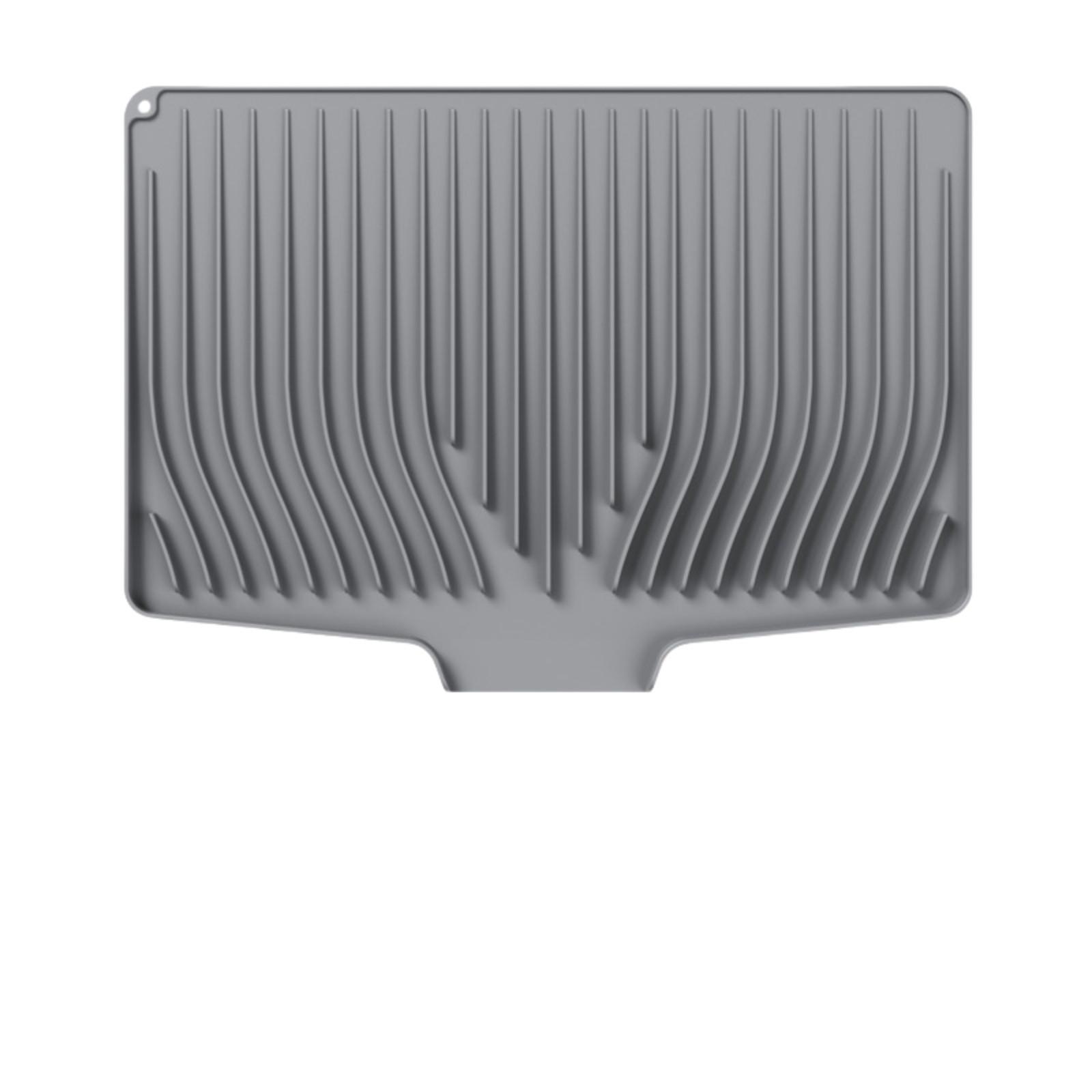 

Силиконовый коврик для сушки посуды для кухонной столешницы, подставка для сушки посуды, нескользящий коврик для стекания воды со встроенным стекателем, термостойкий каменный коврик для сушки 18,9*14 дюймов One Size