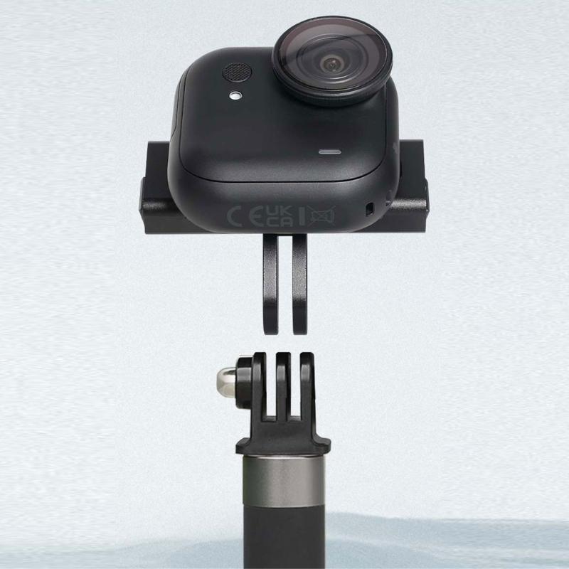 Compactly Magnetic Quick Release Mount Base For GOUltra Action Cameras Secure Durability Aluminum Alloy ABS Two-claw Design