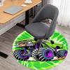1PC Monster Truck Round Chair mat Area Rug - Non-Slip, Floor Mat for Office, Bedroom, and Indoor Decor -Gift D1127196