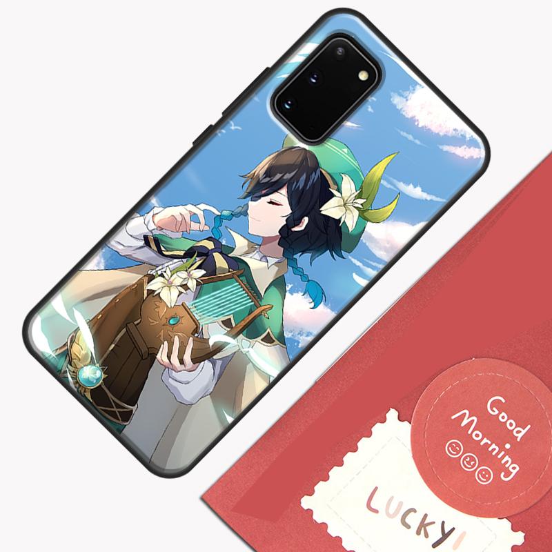 Genshin Impact Venti Phone Case For Samsung Galaxy S25 Ultra S20 S21 S22 S23 S24 Plus S9 S10 S24 FE Cover Shell